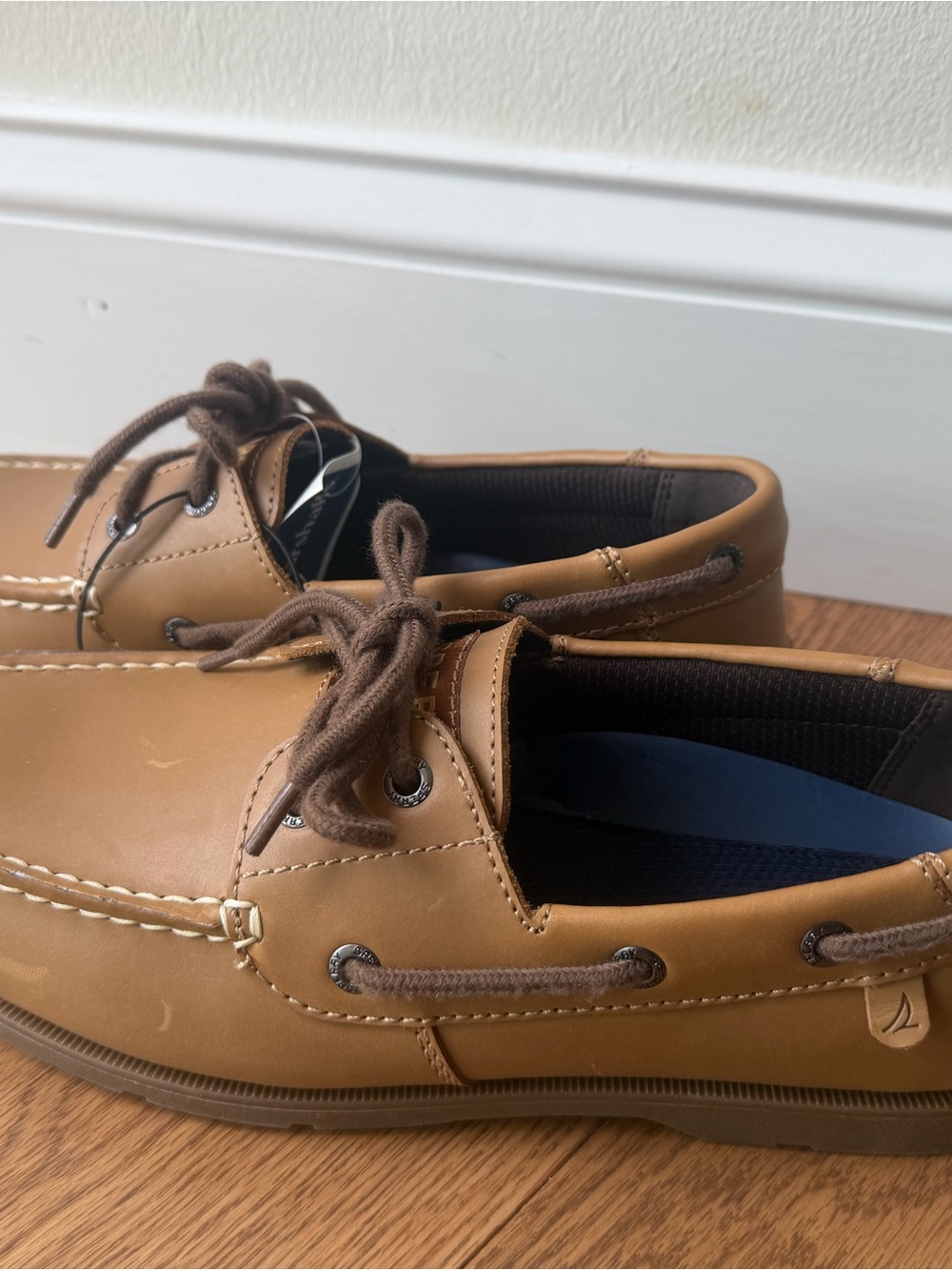 New Men's Sperry Tan Boat Shoes - Casual Lace-Up Shoes 8.5
